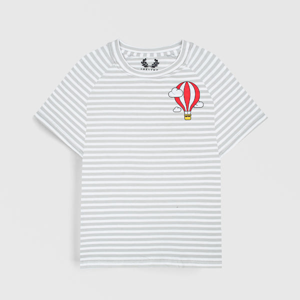 STRIPER RAGLAN GRAPHIC T-SHIRT